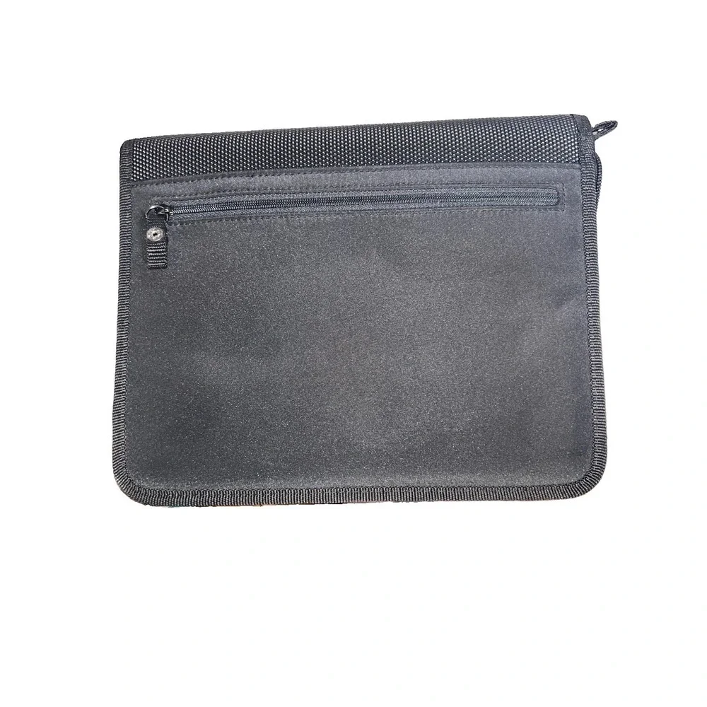 Franklin Covey Planner Wallet Organizer 7 Ring Binder Zipper Black 25833572/ EUC